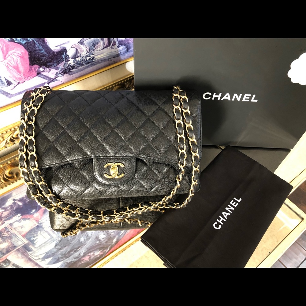 Chanel Caviar Jumbo Double Flap